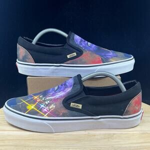 VANS X MARVEL Classic Slip On Thanos Multicolor Shoes Mens Size 9.5 Limited Ed.